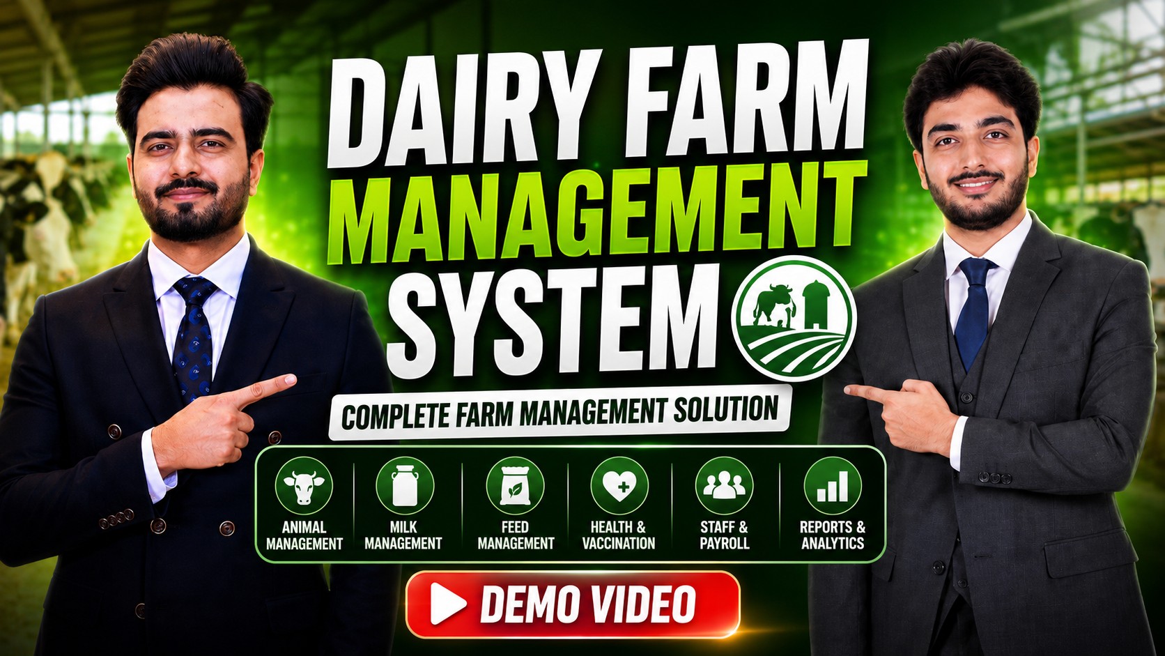 Dairy Farm Management dashboard preview